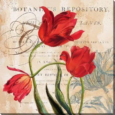 Картина маслом Красные тюльпаны №2