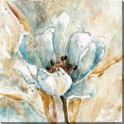 Картина маслом Тюльпан в технике акварель