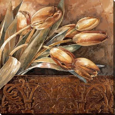 Картина маслом Композиция с тюльпанами №2