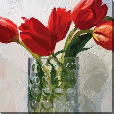 Картина маслом Композиция с тюльпанами №7