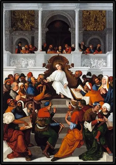 Картина Учение Иисуса в храме (The Twelve Year Old Jesus Teaching in the Temple)