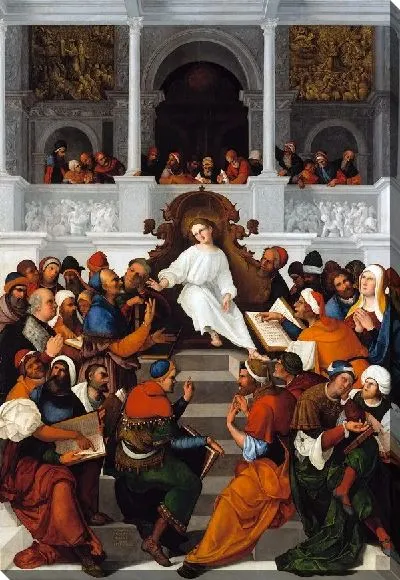 Картина Учение Иисуса в храме (The Twelve Year Old Jesus Teaching in the Temple)