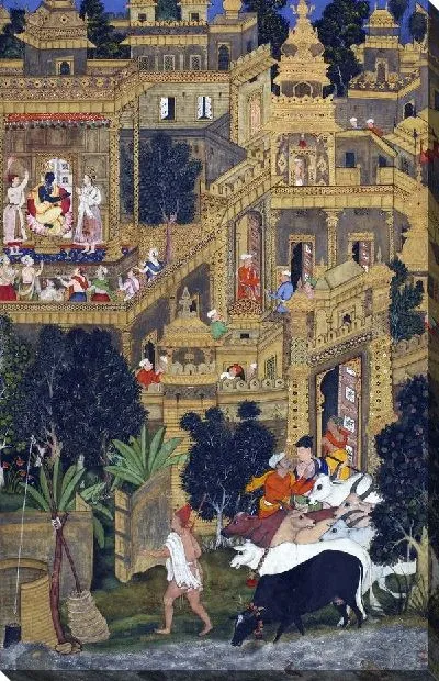 Картина Кришна в Золотом городе (The Lord Krishna in the Golden City)