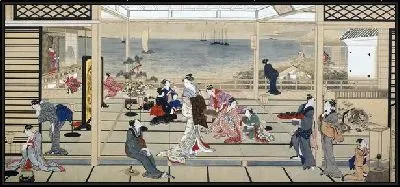 Картина Шумное веселье (Moonlight Revelry at Dozo Sagami)