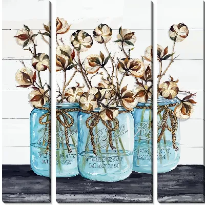 Модульная картина Хлопок в банках