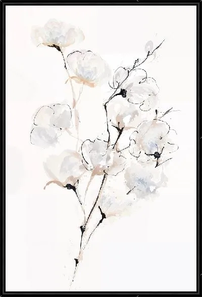 Картина Ветка с хлопком