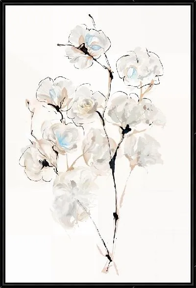 Картина Ветка с хлопком №2