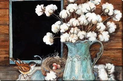 Картина маслом Натюрморт с хлопком №11