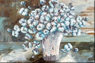 Картина маслом Натюрморт с хлопком №12