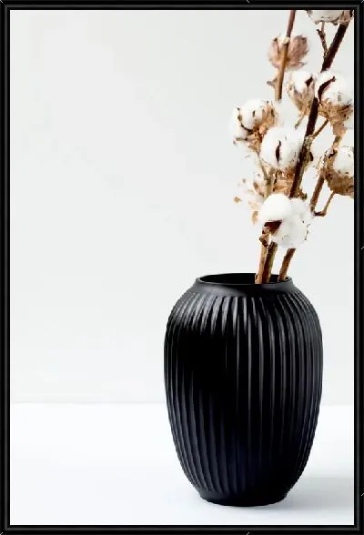 Картина Хлопок в черной вазе