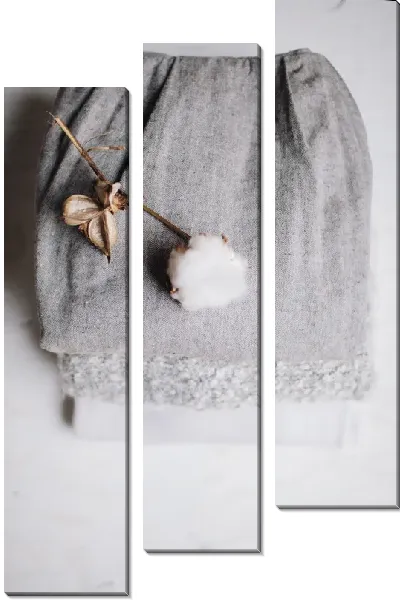 Модульная картина Хлопок на ткани