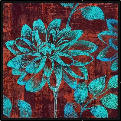 Картина Контуры георгины