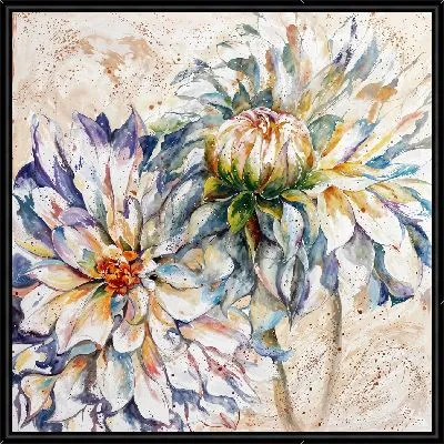 Картина Две георгины