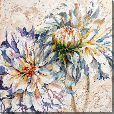 Картина маслом Две георгины