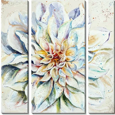 Модульная картина Георгина №4