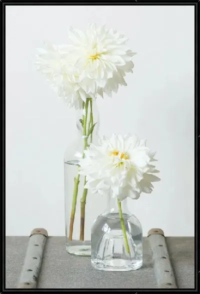 Картина Георгины в вазах