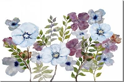 Картина маслом Композиция с фиалками №6