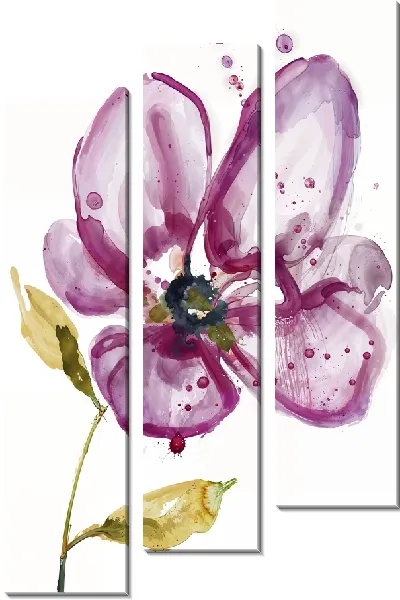 Модульная картина Фиалка №5