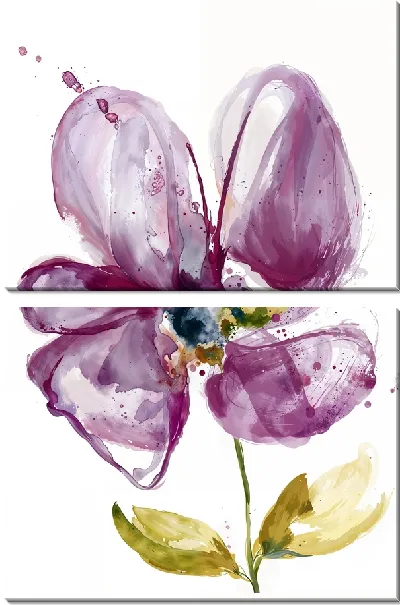 Модульная картина Фиалка №6