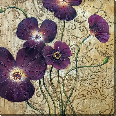 Картина маслом Композиция с фиалками №11