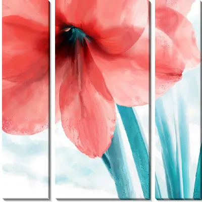 Модульная картина Амариллис №4