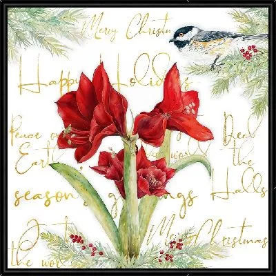 Картина Амариллис и птица