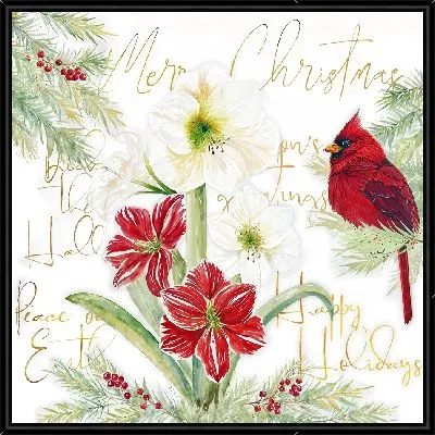 Картина Амариллис и птица №2