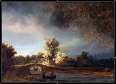 Картина Пейзаж с рекой (Landscape with River) №4