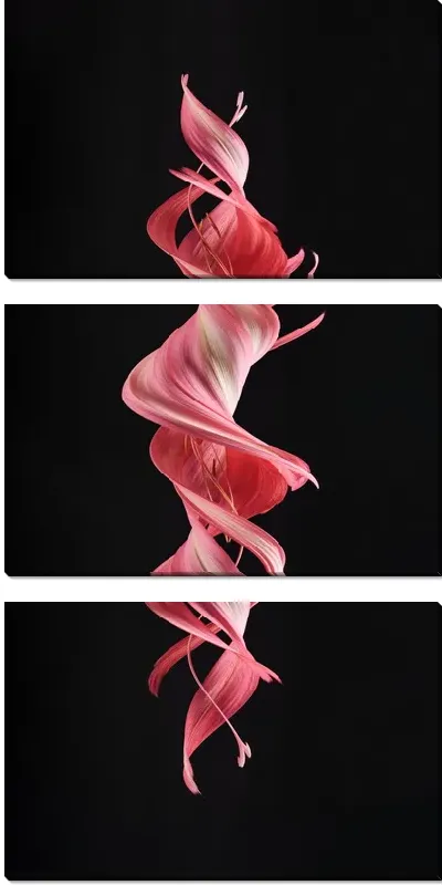 Модульная картина Абстрактный амариллис №2