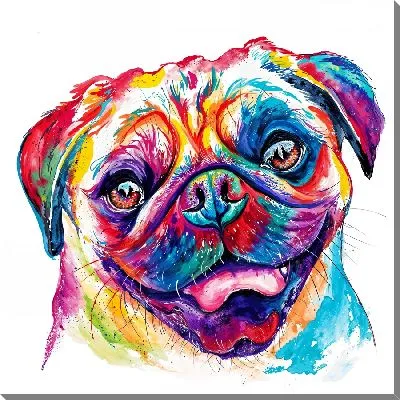 Постер Арт мопс