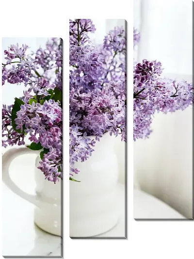 Модульная картина Сирень в кувшине