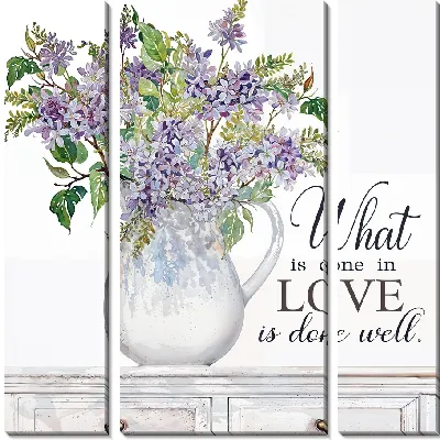 Модульная картина Сирень дома