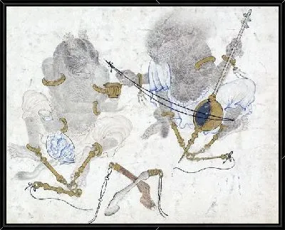 Картина Два скованных демона (Two demons fettered)