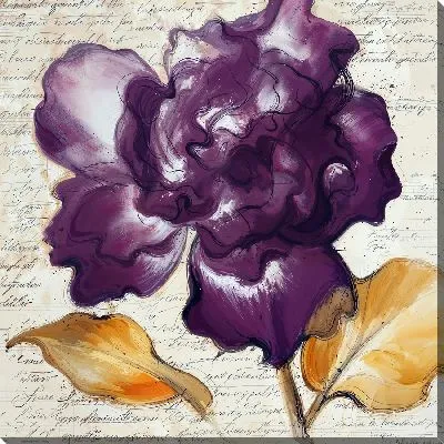 Картина маслом Крупный цветок сирени