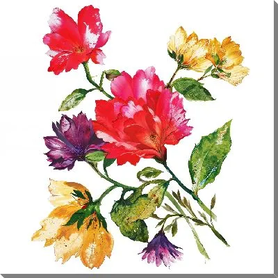 Картина маслом Красивые гвоздики