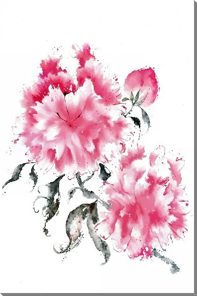 Картина маслом Гвоздики №3