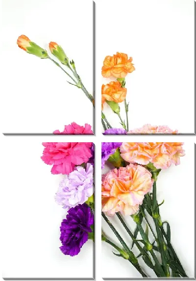 Модульная картина Букет гвоздик №2