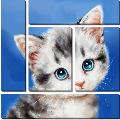 Модульная картина Милый котик
