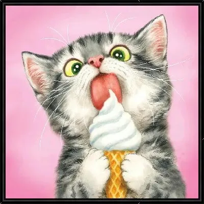 Кот и мороженое