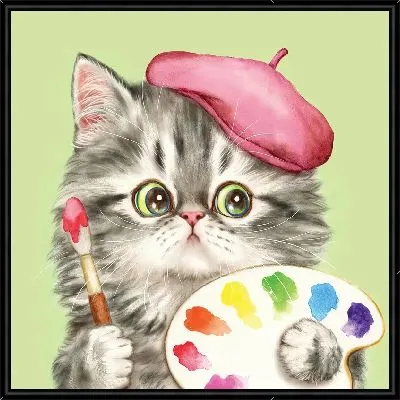 Кот-художник