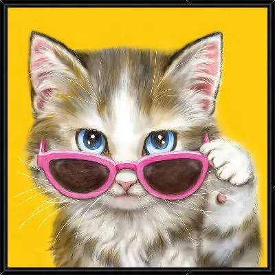 Картина Киса в розовых очках