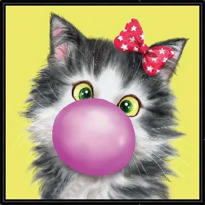 Картина Киса и Bubble gum