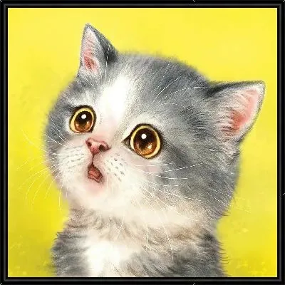 Картина Удивленный котёнок