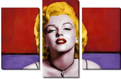 Модульная картина Монро в стиле поп-арт №1