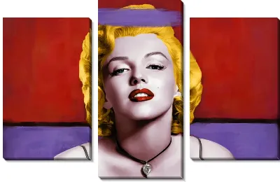 Модульная картина Монро в стиле поп-арт №3