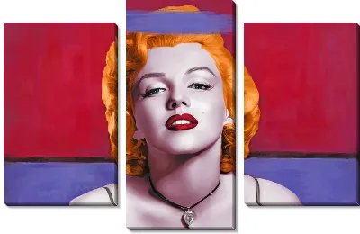 Модульная картина Монро в стиле поп-арт №4