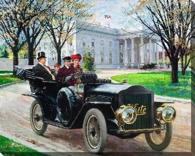 Картина Поездка на ретро-автомобиле