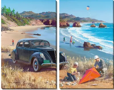 Картина Кемпинг у океана