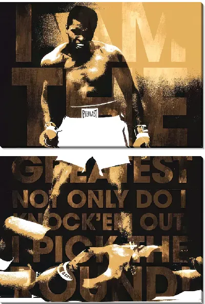 Модульная картина Мухаммед Али в бою