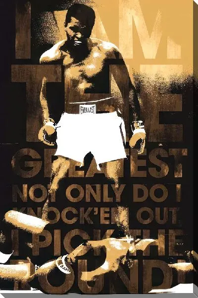 Постер Мухаммед Али в бою